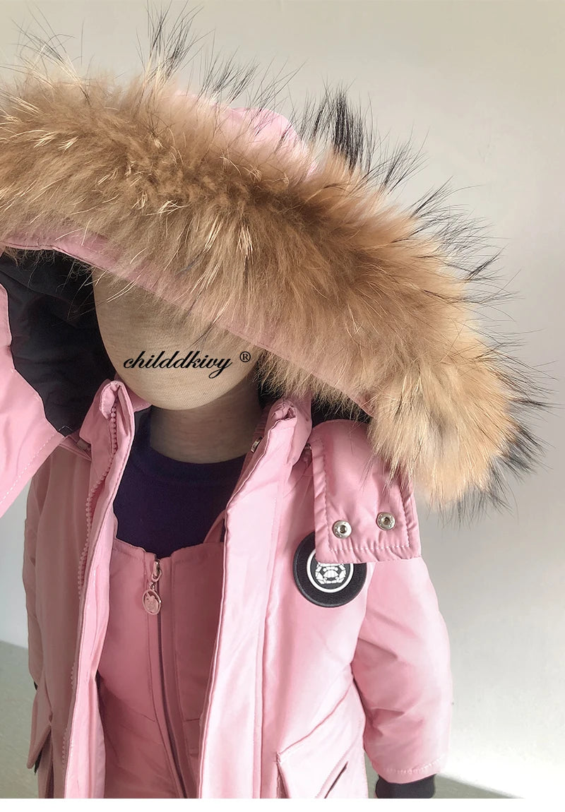 Children Down Suit Winter Warm Jacket
