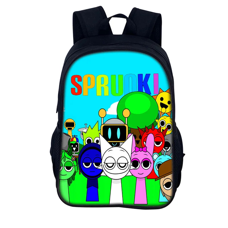 Sprunki Incredibox School Backpack – Stylish Student Bag & Christmas Gift