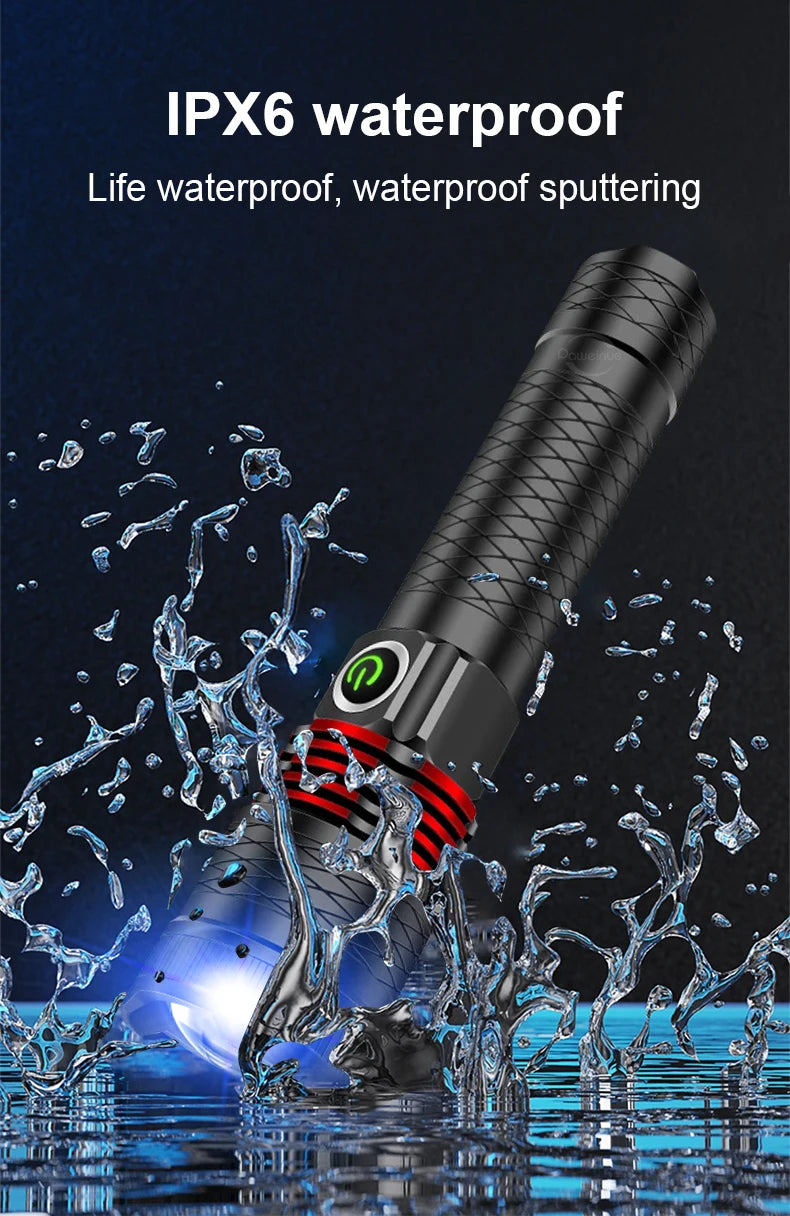 10000mAh High Power LED Flashlight