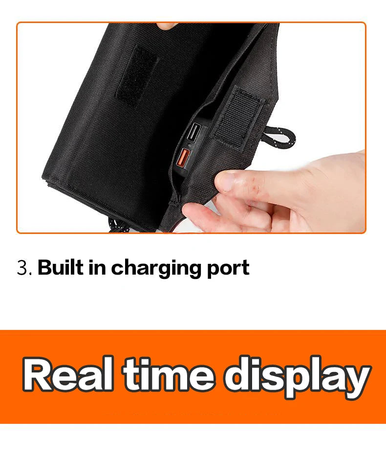6-Fold 800W Foldable Solar Panel – Portable Solar Charger with USB & DC Output