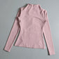 Yoga Wear Ladies Coat Round High Elastic Loose Exercise Yoga Long Sleeve