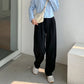 High Waist Women Suit Pants Fall Straight Office Ladies Korean Fashion Trousers