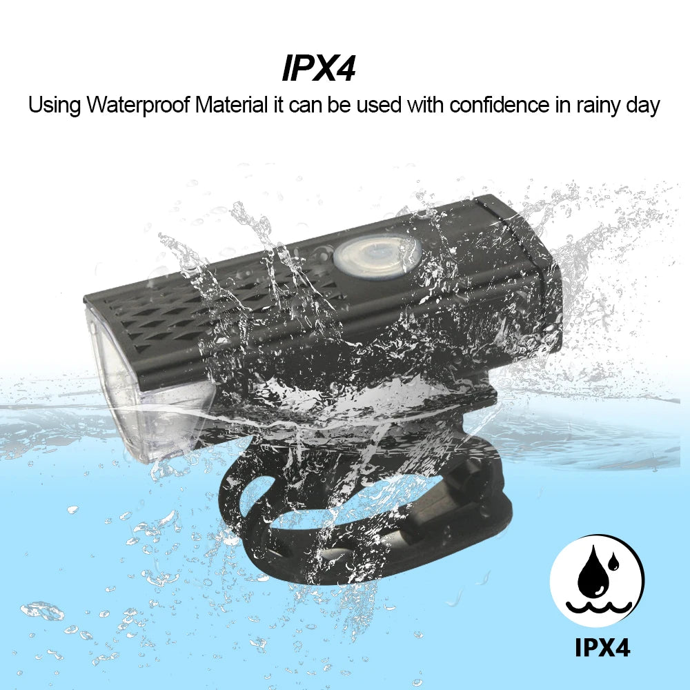 2218 Bike Light Set USB Rechargeable Front Light with Taillight