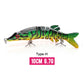 VTAVTA Sinking Jointed Crankbait 8-Segment Swimbait