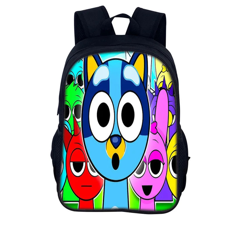 Sprunki Incredibox School Backpack – Stylish Student Bag & Christmas Gift