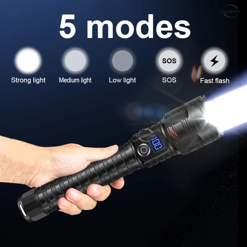 10000mAh High Power LED Flashlight