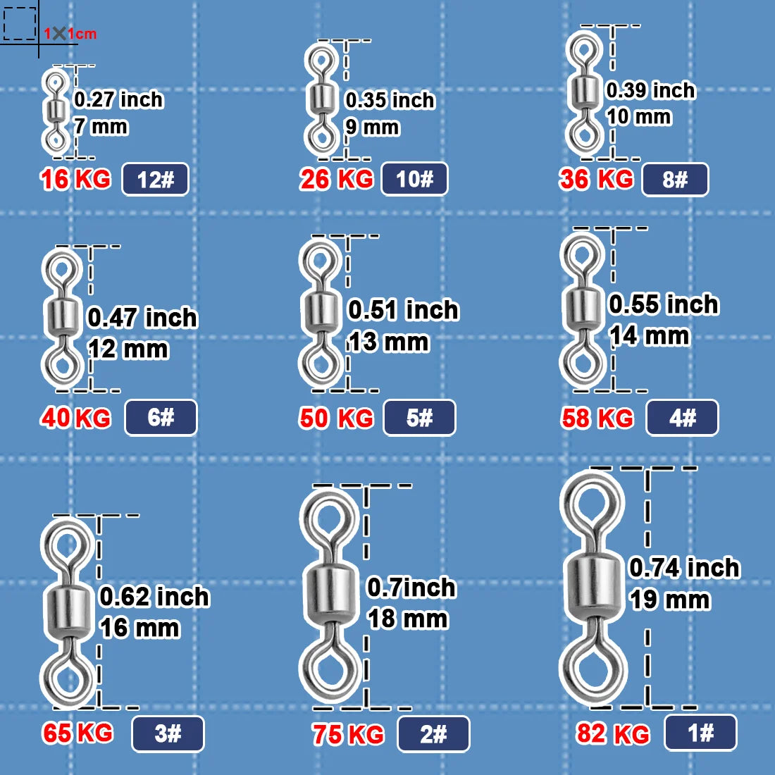 Stainless Steel Fishing Swivels