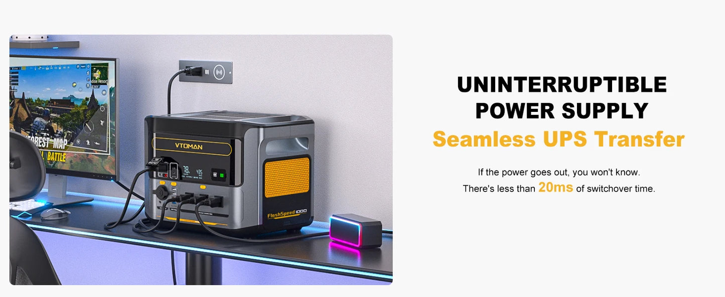 VTOMAN Flash Speed 1000 Portable Power Station