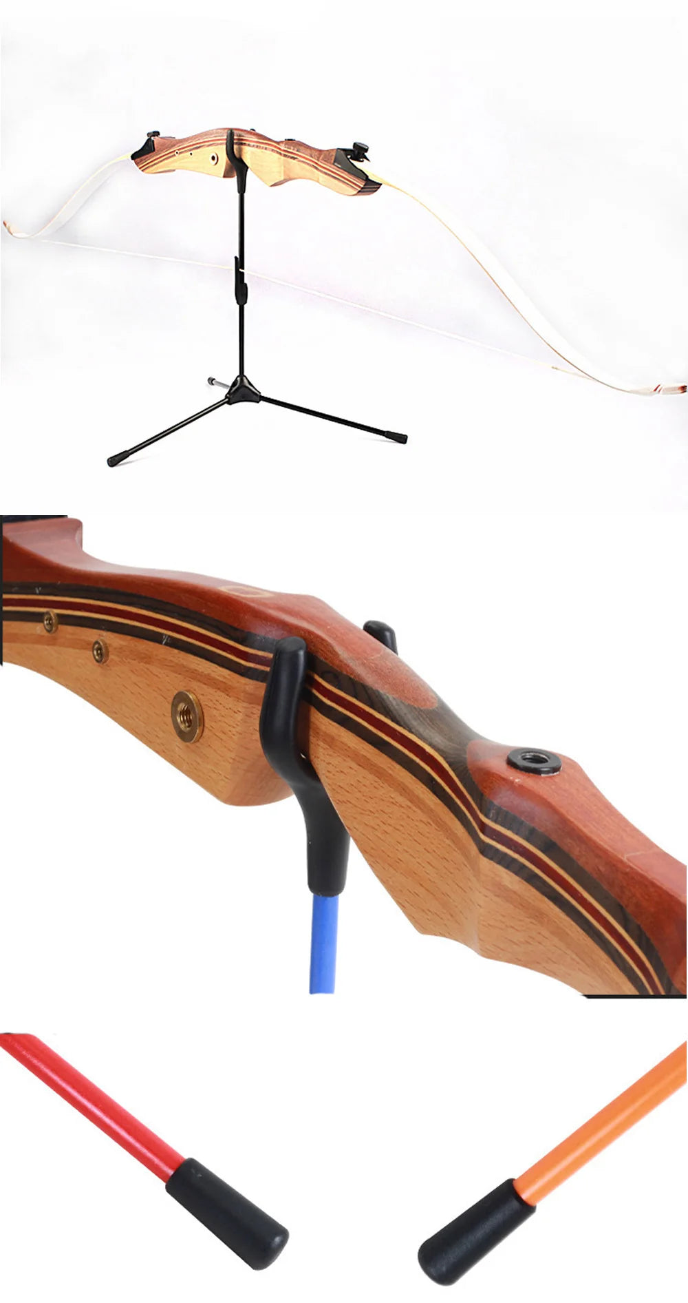 Bow Stand Foldable Archery Recurve Bow Stand Rack Holder