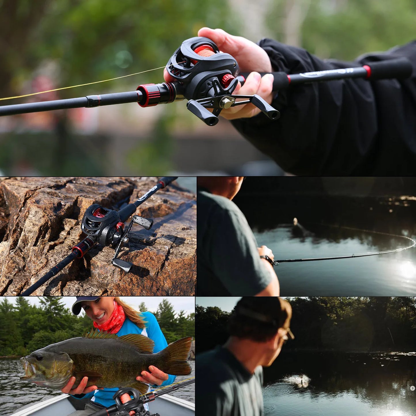 Sougayilang Carbon Fiber Fishing Combo