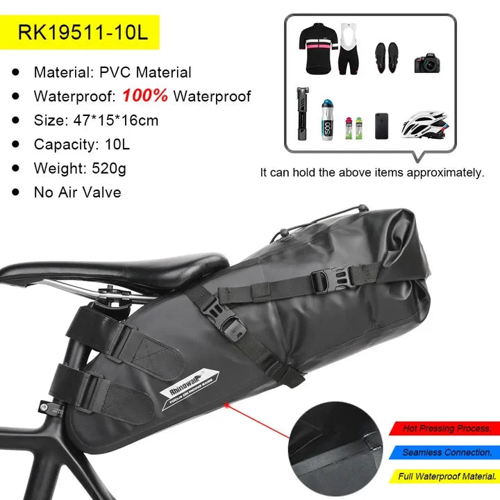 Rhinowalk Bike Bag Set – Waterproof Handlebar, Pannier & Saddle Bags for MTB & Road Bikes