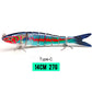 VTAVTA Sinking Jointed Crankbait 8-Segment Swimbait