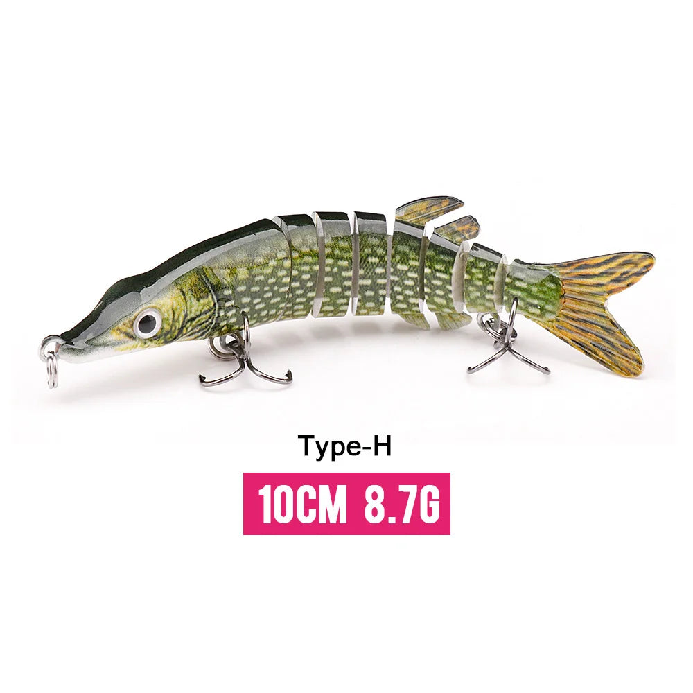 VTAVTA Sinking Jointed Crankbait 8-Segment Swimbait