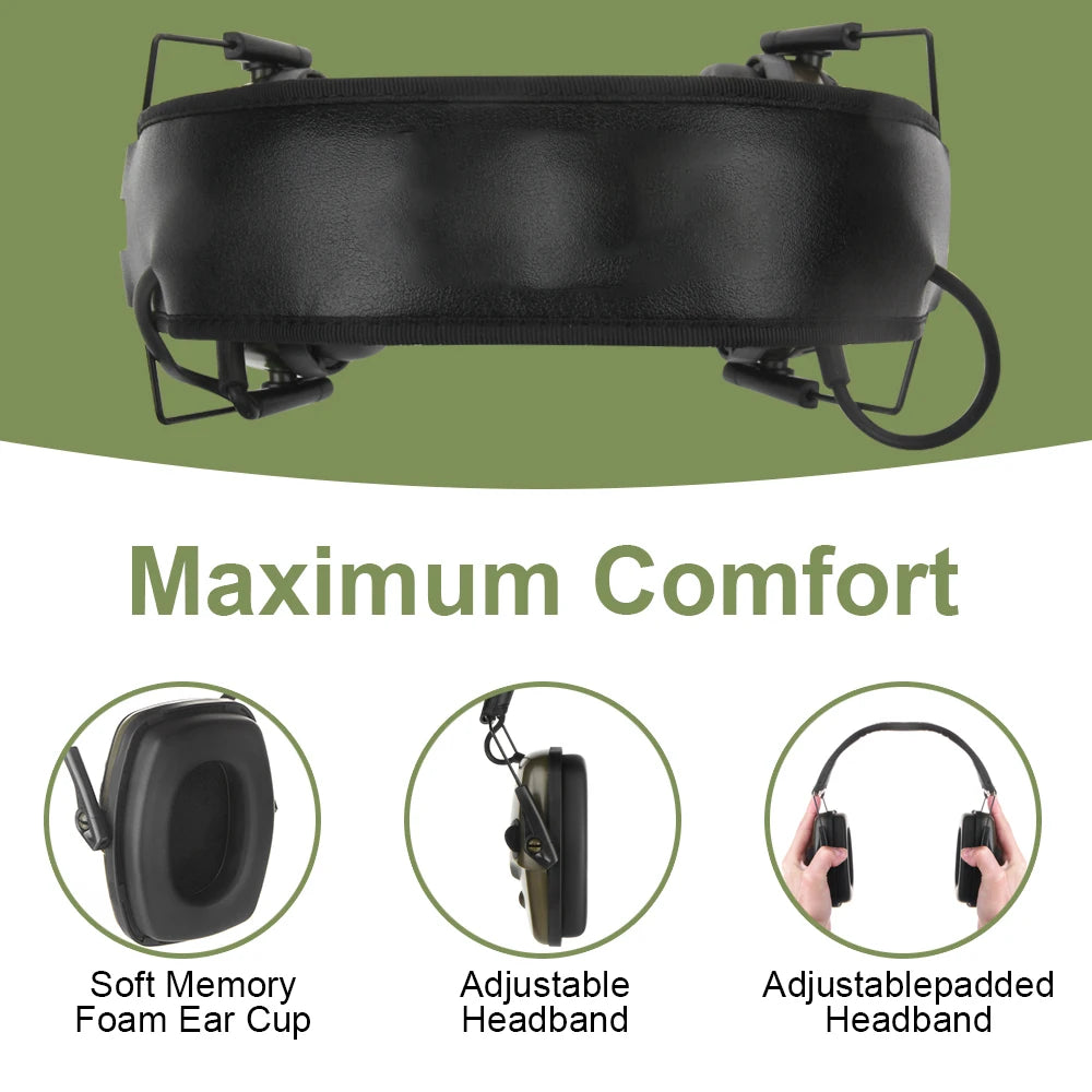 Tactical Noise-Canceling Shooting Earmuffs
