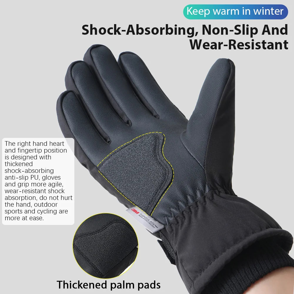 Men Winter Touch Screen Waterproof Gloves