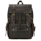 Newsbirds Men's Retro Leather Backpack – Luxury Travel & School Bag