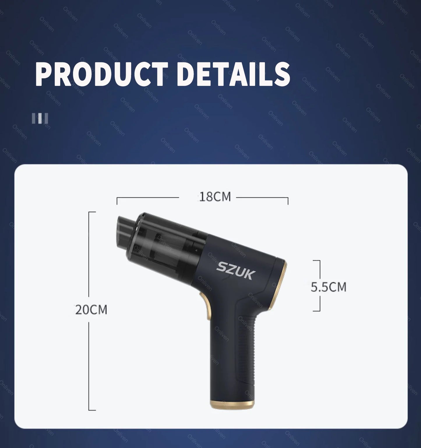 SZUK 98000PA Car Vacuum Cleaner