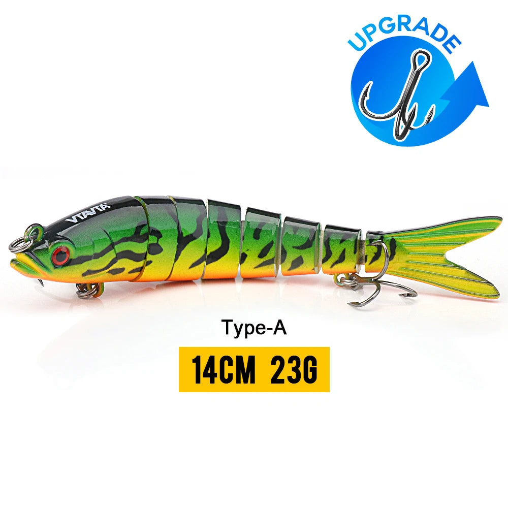 VTAVTA Sinking Jointed Crankbait 8-Segment Swimbait