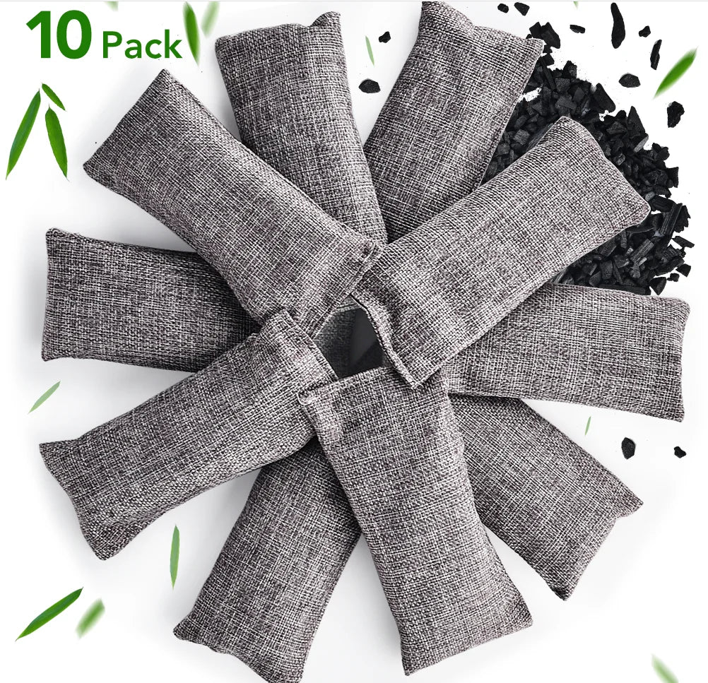 10PCS Bamboo Charcoal Bags for Air Purification