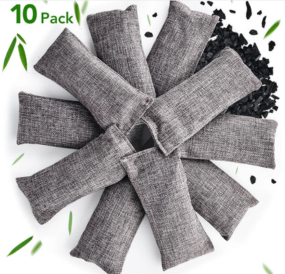 10PCS Bamboo Charcoal Bags for Air Purification