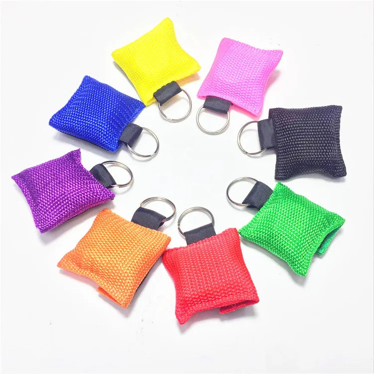Keychain First Aid Emergency Face Shield Masks