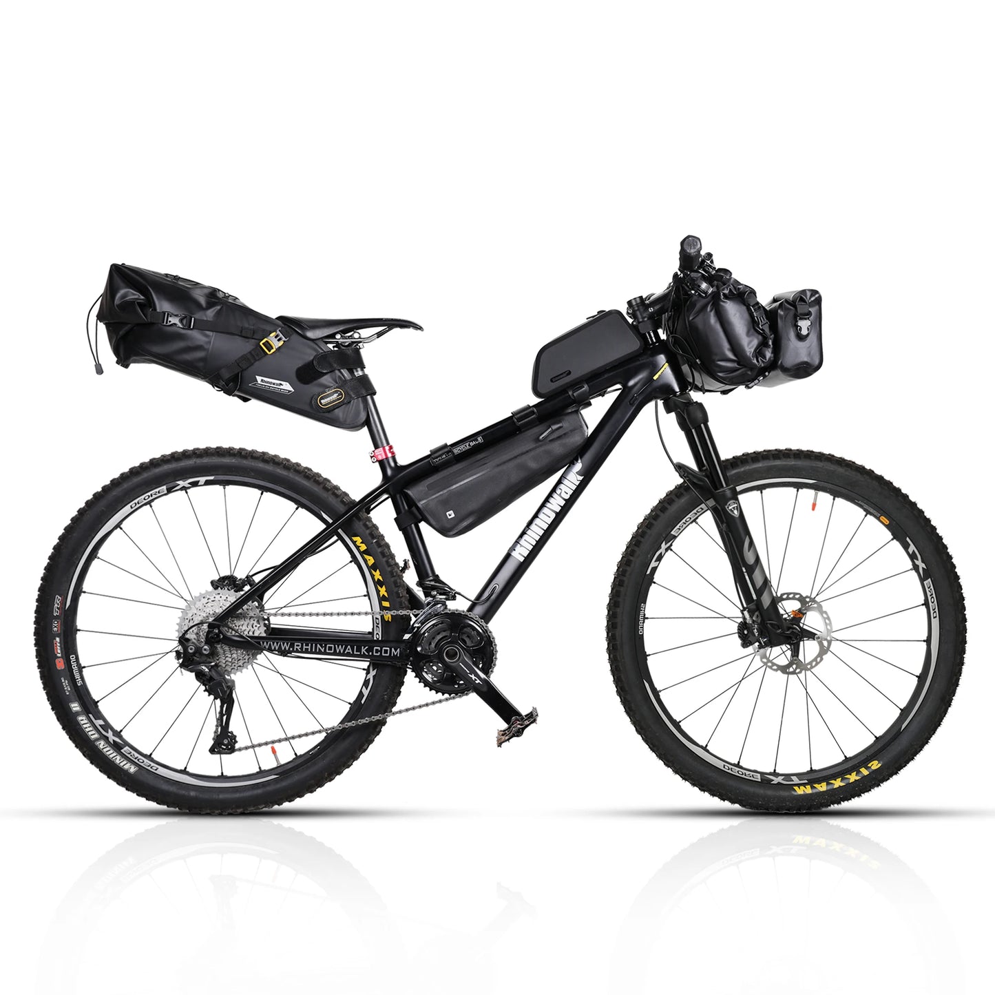Rhinowalk Bike Bag Set – Waterproof Handlebar, Pannier & Saddle Bags for MTB & Road Bikes