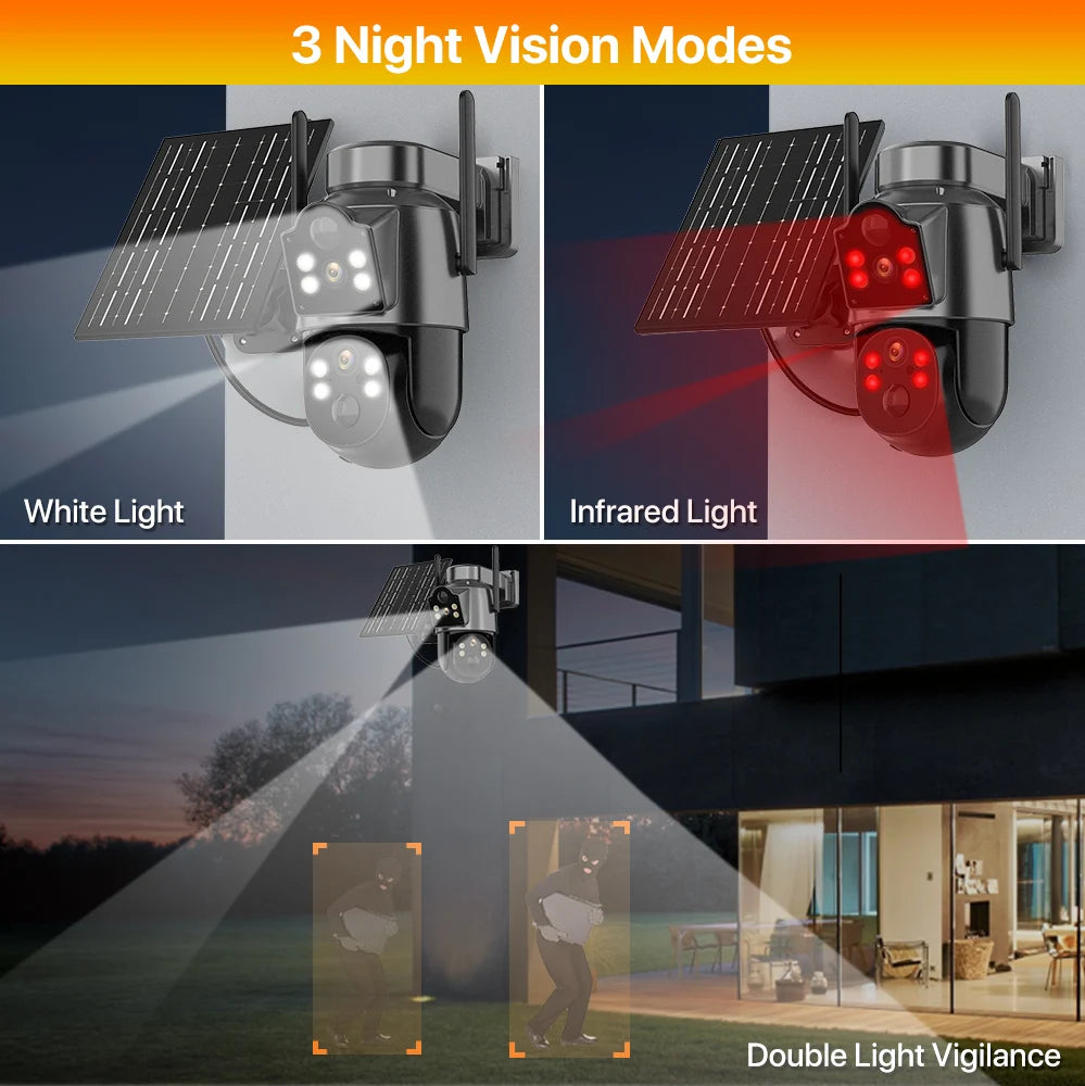 4K HD Solar WiFi Camera Outdoor