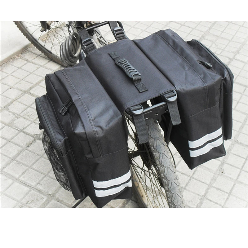 MTB Bicycle Rear Rack Carrier Bag – Double-Sided Pannier & Trunk Bag for Cycling & Travel