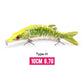 VTAVTA Sinking Jointed Crankbait 8-Segment Swimbait