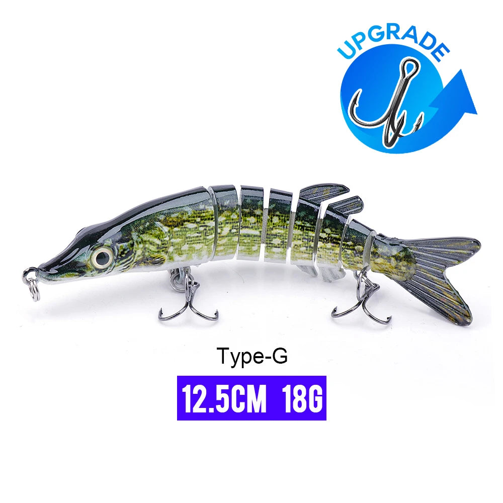 VTAVTA Sinking Jointed Crankbait 8-Segment Swimbait