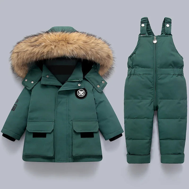 Children Down Suit Winter Warm Jacket
