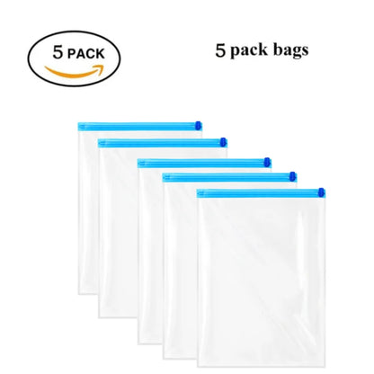 Travel Roll-Up Compression Bags - Reusable & Air Pump-Free
