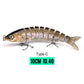 VTAVTA Sinking Jointed Crankbait 8-Segment Swimbait
