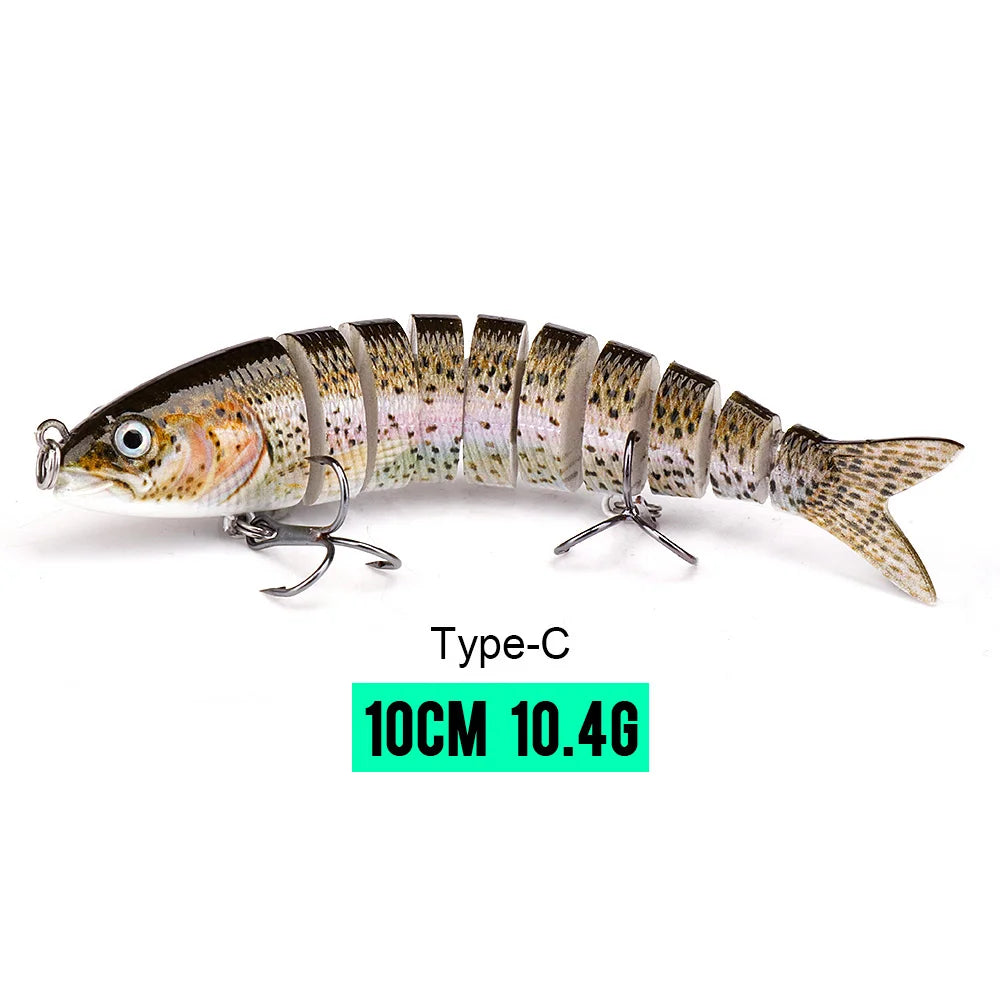 VTAVTA Sinking Jointed Crankbait 8-Segment Swimbait