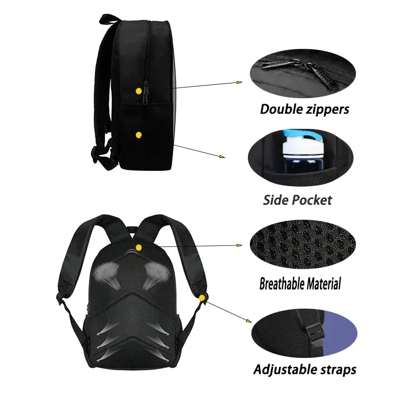 Superhero Kids' School Backpack Set (3PCS)