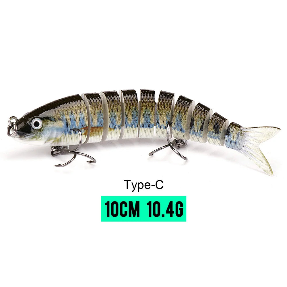 VTAVTA Sinking Jointed Crankbait 8-Segment Swimbait