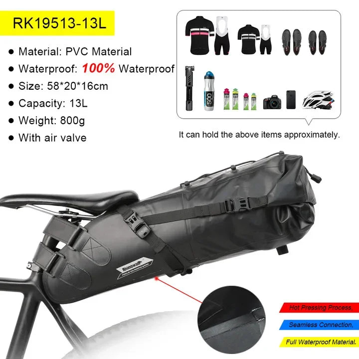 Rhinowalk Bike Bag Set – Waterproof Handlebar, Pannier & Saddle Bags for MTB & Road Bikes