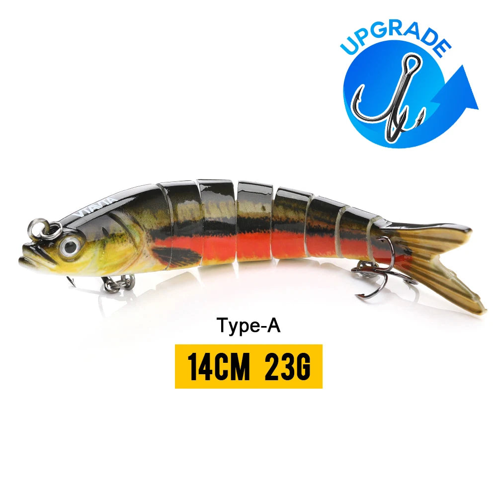 VTAVTA Sinking Jointed Crankbait 8-Segment Swimbait