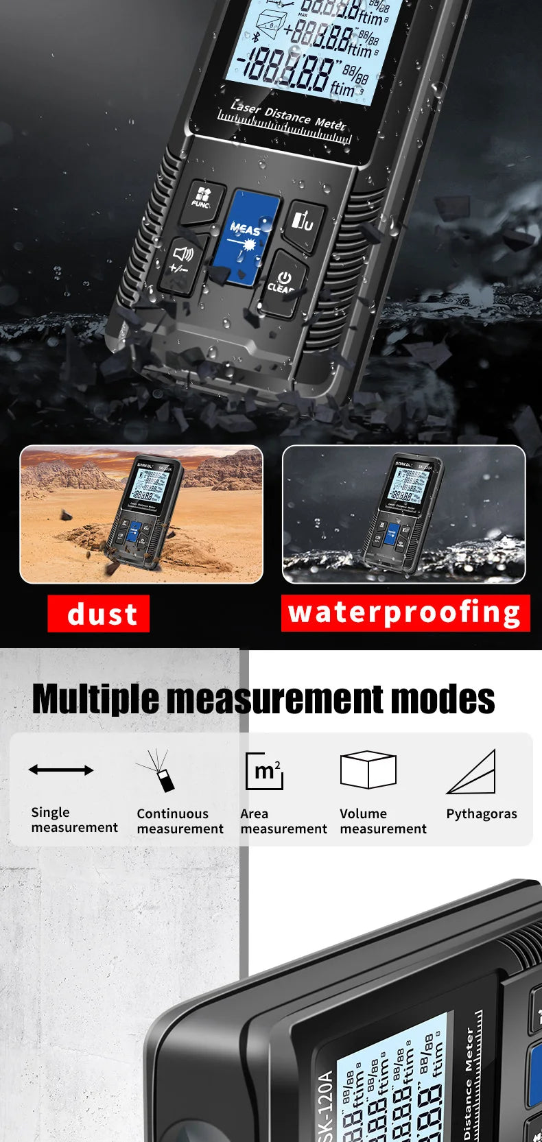 Snakol Laser Distance Meter (40m-120m)