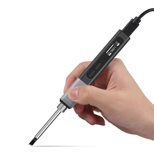 GVDA Smart Electric Soldering Iron – 65W Adjustable Temp | Fast-Heat Portable Soldering Kit