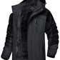 TACVASEN Fleece Lining Mountain Jackets Mens Hiking Jackets