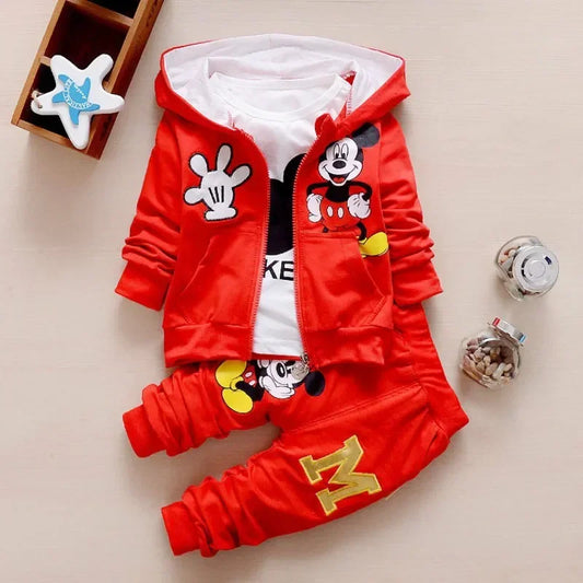 Boys Mickey 3PCS Casual Sportswear Set