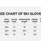 VECTOR Half-Detachable Inner Five-Finger Ski Gloves