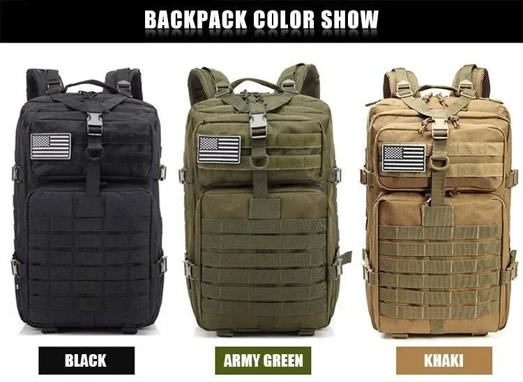 QT&QY 30L/50L Tactical Backpack – Outdoor Survival & Assault Pack