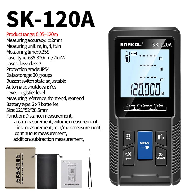 Snakol Laser Distance Meter (40m-120m)