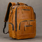 Newsbirds Men's Retro Leather Backpack – Luxury Travel & School Bag