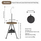 WESTTUNE Ultralight Folding Camping Table with Light Stand