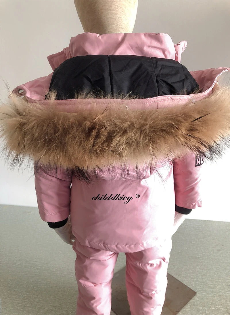 Children Down Suit Winter Warm Jacket