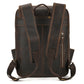 Newsbirds Men's Retro Leather Backpack – Luxury Travel & School Bag