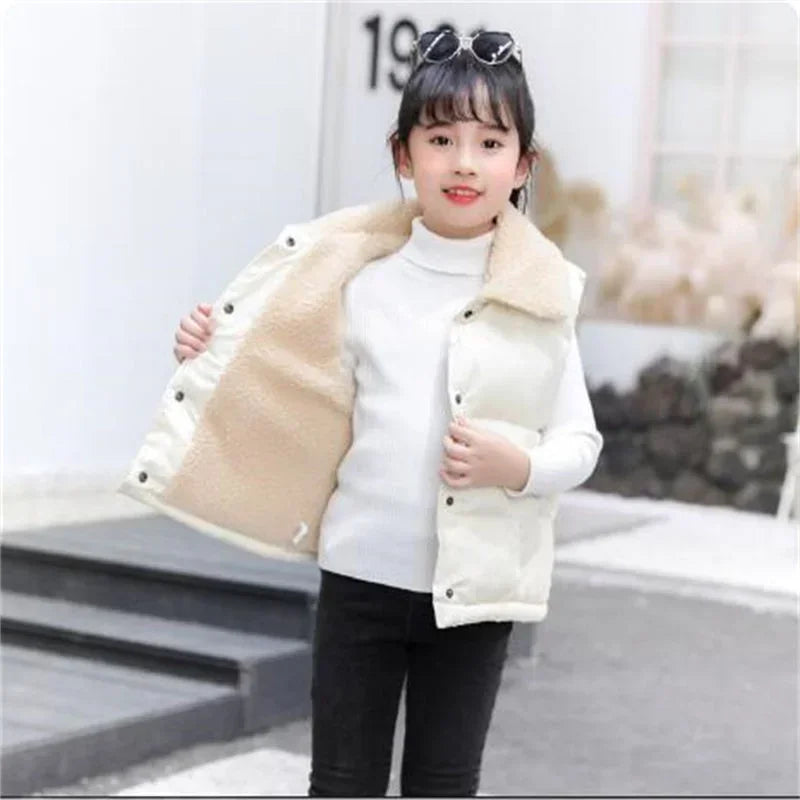 Kids Hooded Vest Jacket